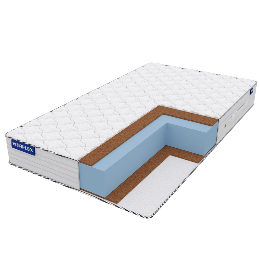 Матрас VITAFLEX Standart Double Hard Max Eco, Беспружинный, 160 ...