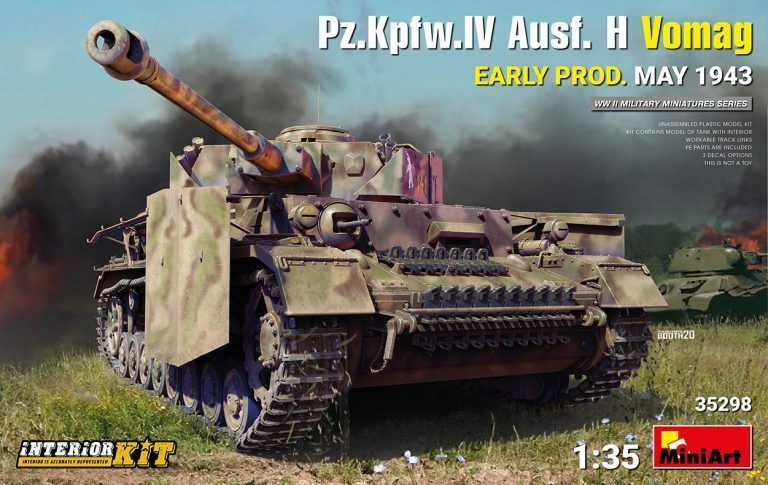 35298 MiniArt Танк Pz.Kpfw.IV Ausf. H Vomag, ранняя версия (Май 1943, с интерьером) 1/35  #1