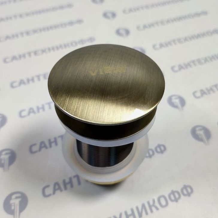 Донный клапан VIEIR, click-clack, без перелива, латунь, бронза - купить ...