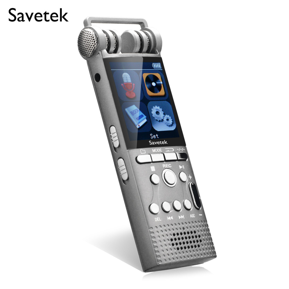 Диктофон Savetek GS-R06, WAV, MP3, 8 ГБ купить по выгодной цене в  интернет-магазине OZON (1506548064)