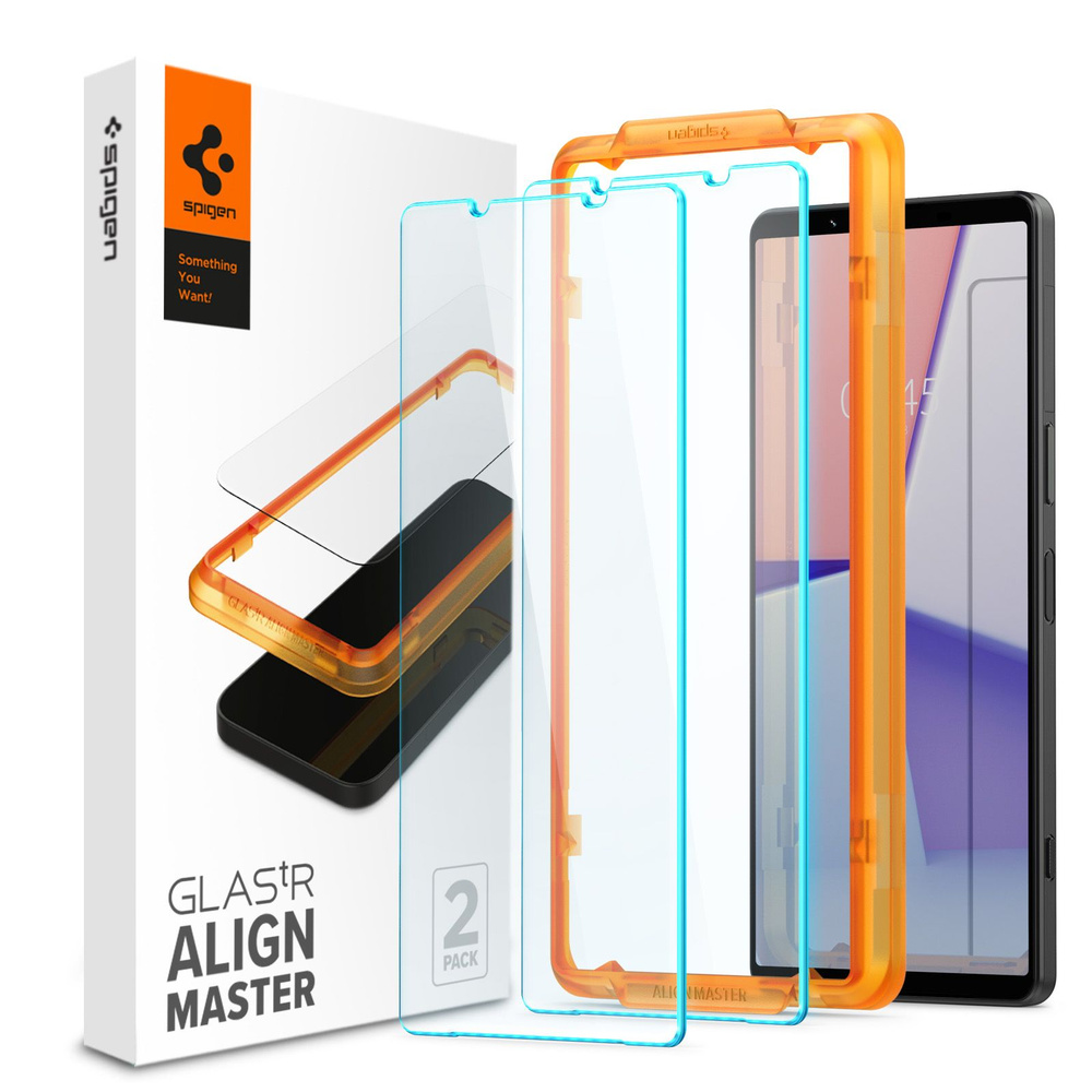 Защитное стекло SPIGEN для Sony Xperia 1 V - Glass tR Align Master  Прозрачный 2 шт AGL06430 - купить с доставкой по выгодным ценам в  интернет-магазине OZON (1255821876)