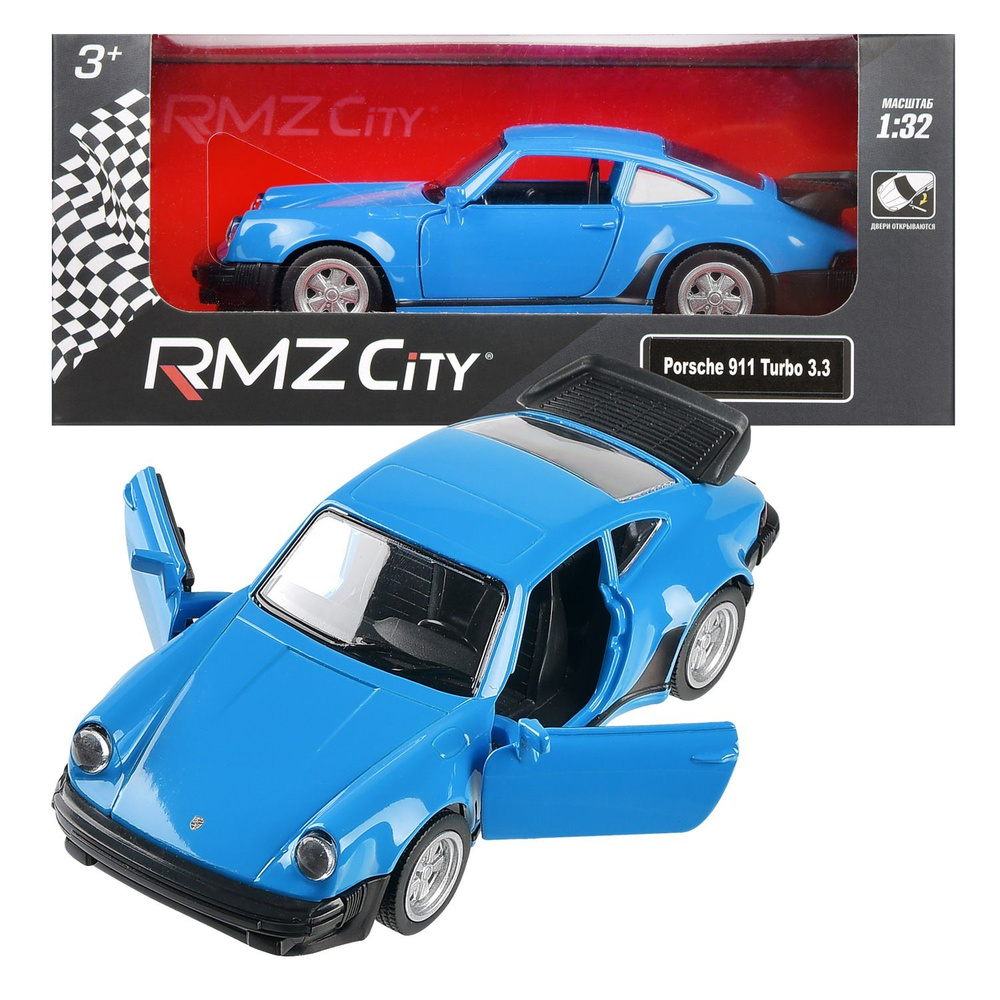 Машинка металлическая RMZ City 1:32 Porsche 930 Turbo (1975-1989) синий -  купить с доставкой по выгодным ценам в интернет-магазине OZON (1261160135)