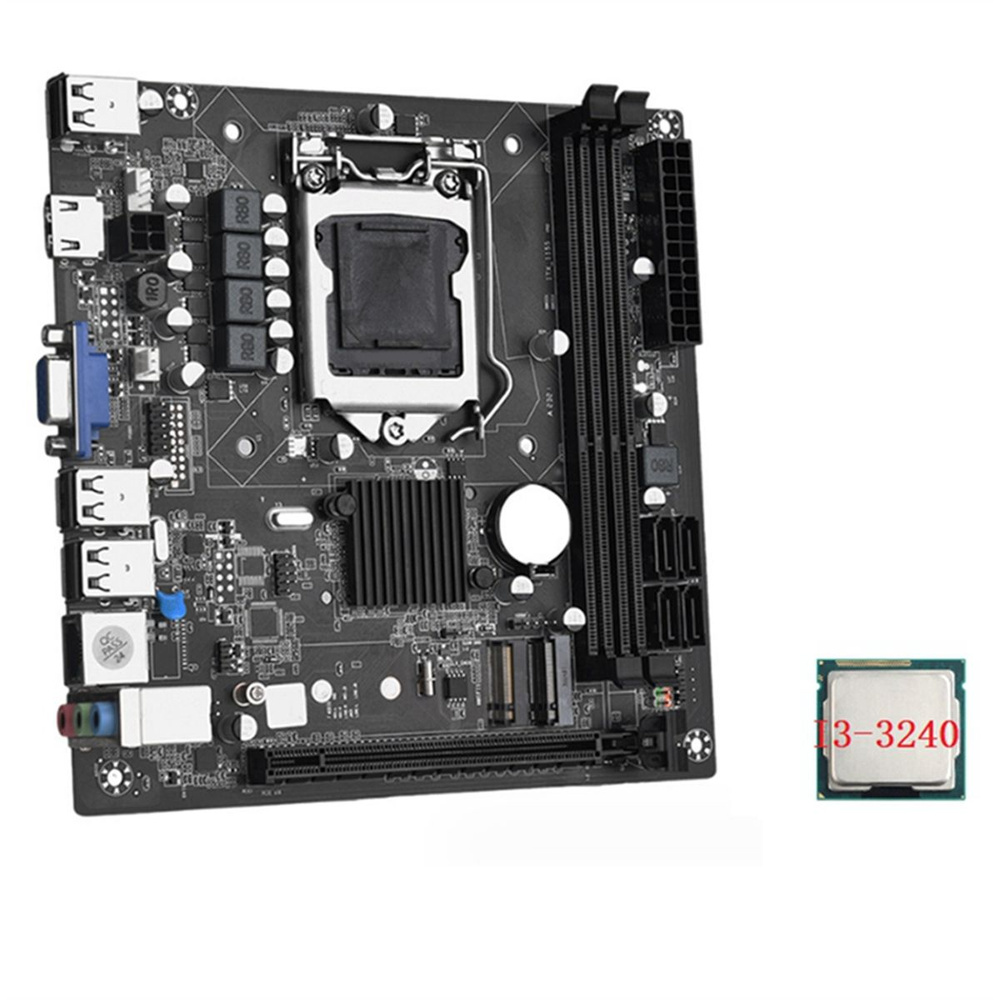 Материнская плата ITX H61 для настольных ПК + процессор I3-3240 LGA ...
