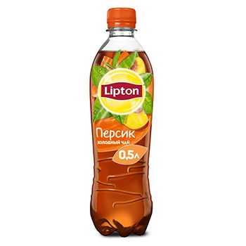 Холодный чай Lipton со вкусом персик 0.5 л, Россия 1шт #1