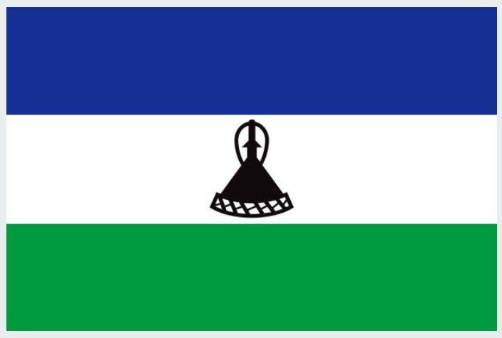 Флаг Лесото 70х105 см #1