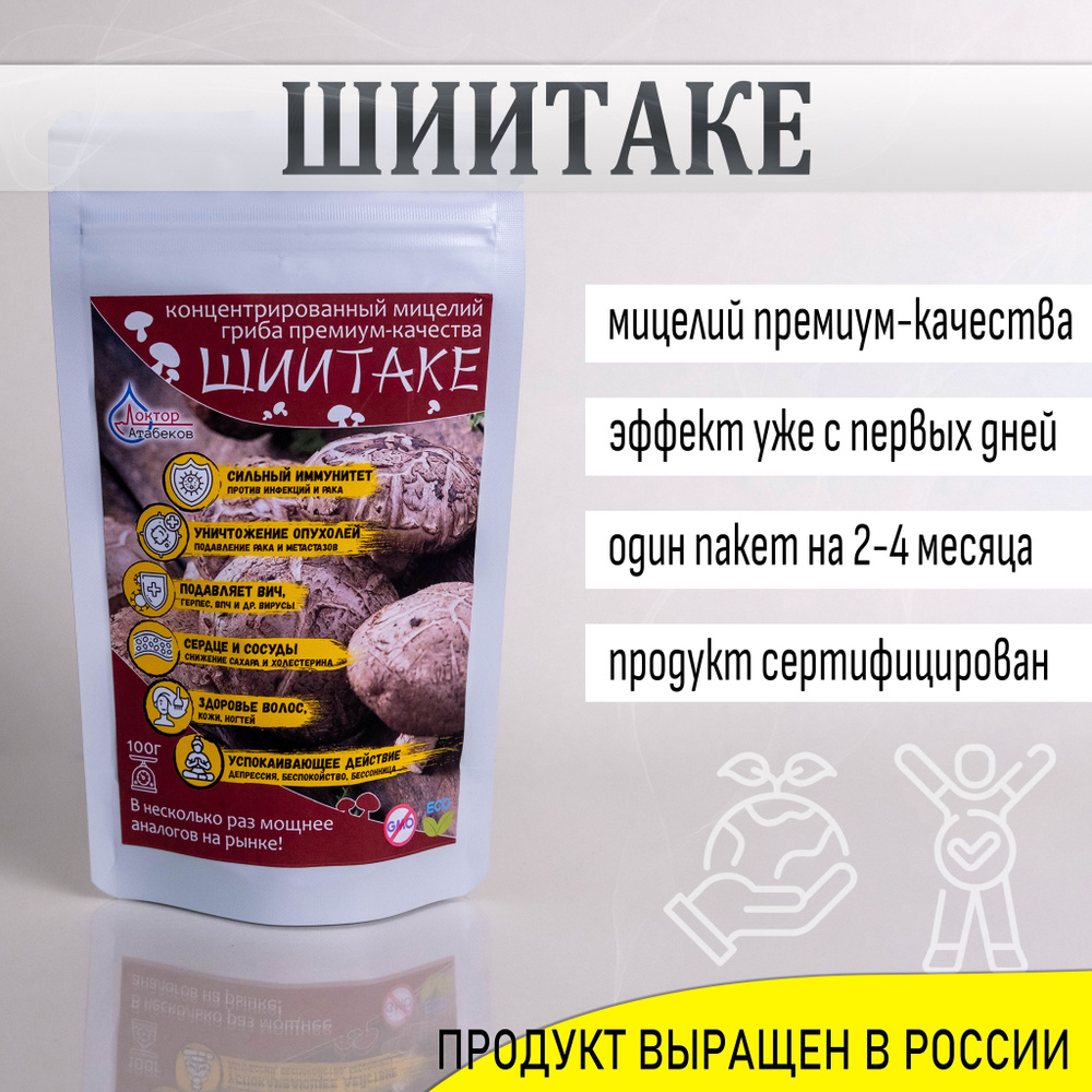 Шиитаке: концентрированный мицелий премиум-качества - купить с ...