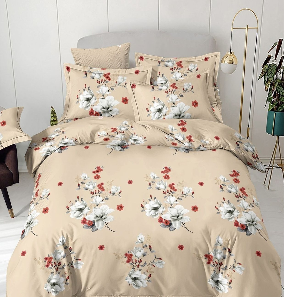 Комплект постельного белья MEGA HOME 2-х спальный , наволочки 70x70 -купить по выгодной цене в интернет-магазине OZON (1279374221)