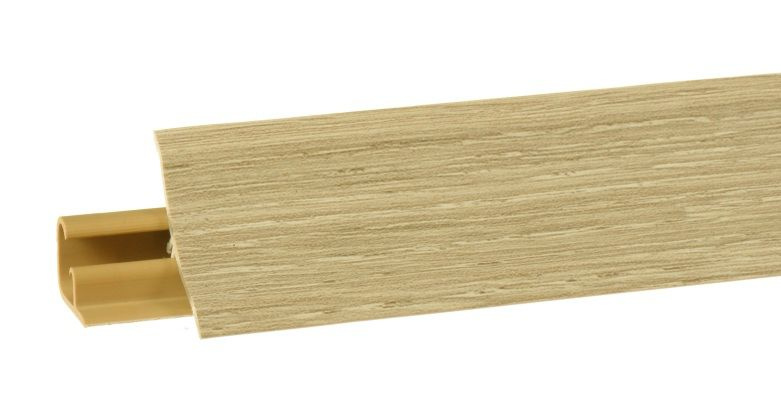 Плинтус дуб сонома для столешницы кухни, пластиковый с силиконовыми ...