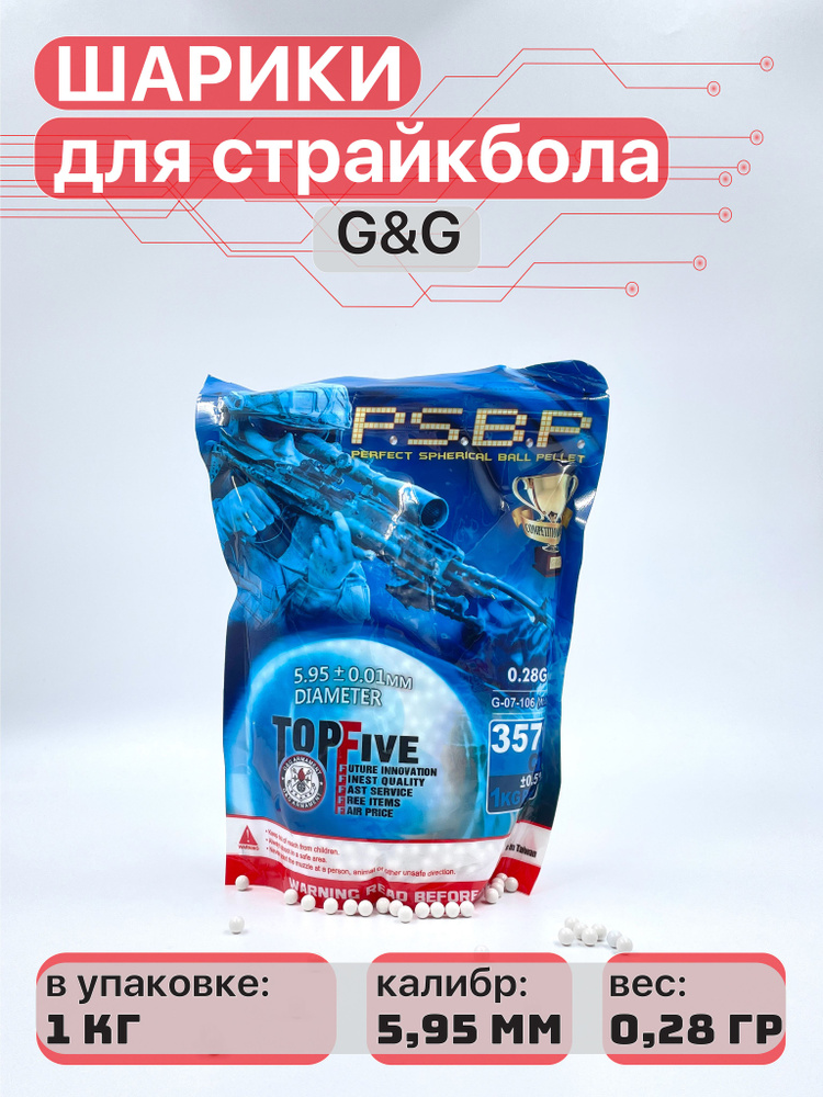 Шары для страйкбола 6мм пули для пневматики 3500 шт #1