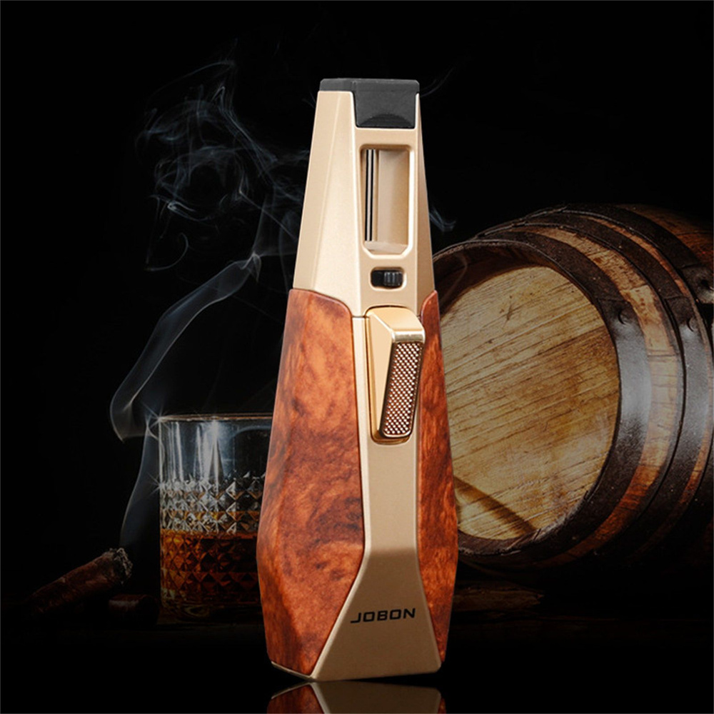 Турбо-зажигалка для сигар Viikei из красного дерева,(Пломба)В зажигалке ...