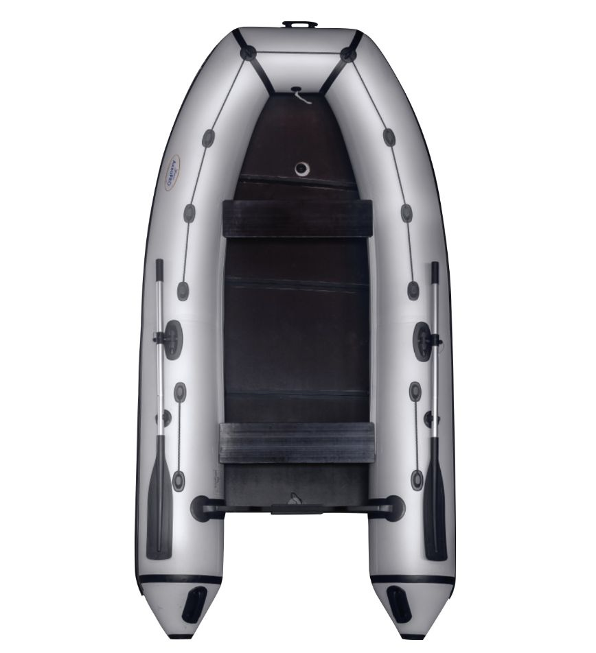 Надувная моторная лодка АкваPRO 3200 МК серая с надувным килем - купить ...