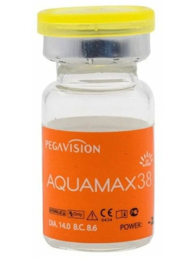 Контактные линзы AQUAMAX 38 1 линза R 8.6 SPH +3.00, 6 месяцев #1