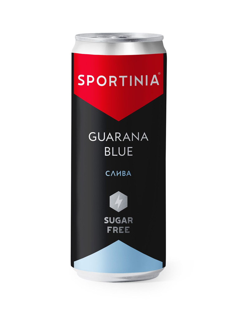 Спортивный напиток Sportinia (Спортиния ГУАРАНА Блю) Слива 0.330 мл./12 ...