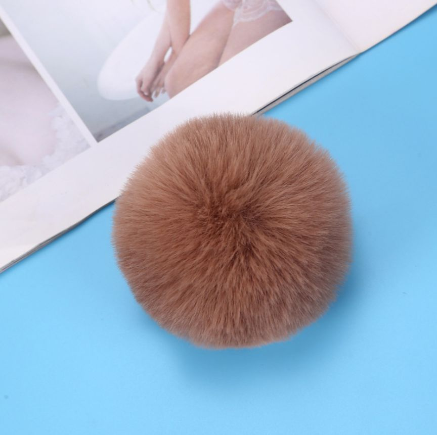 Брелок на ключи Брелок для сумки "карамельный пушистик" БЕЗ КАРАБИНА диаметр 8см #1