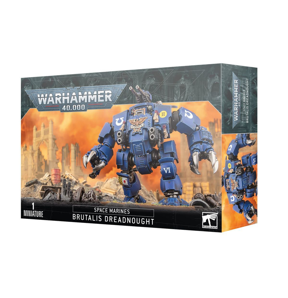 Миниатюры для настольной игры Games Workshop Warhammer 40000: Space Marines - Brutalis Dreadnought 48-28 #1