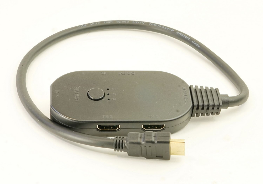 Переключатель (switch) HDMI - AVE HDSW 3x1 UHD (3 входа - 1 выход, 8К ...