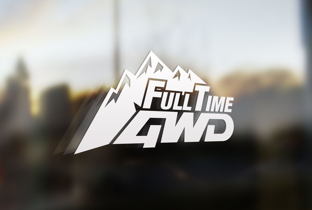 Наклейка на авто Full Time 4WD 20x11 #1