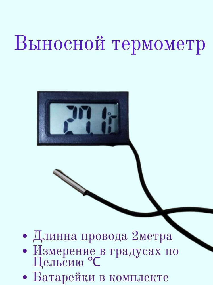 Термометр цифровой с выносным датчиком 2метра #1