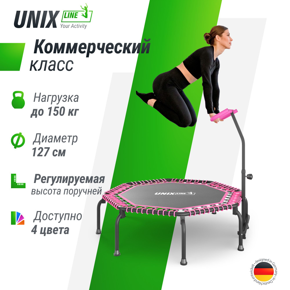 Батут каркасный UNIX Line FITNESS - купить по выгодной цене в  интернет-магазине OZON (1257774729)