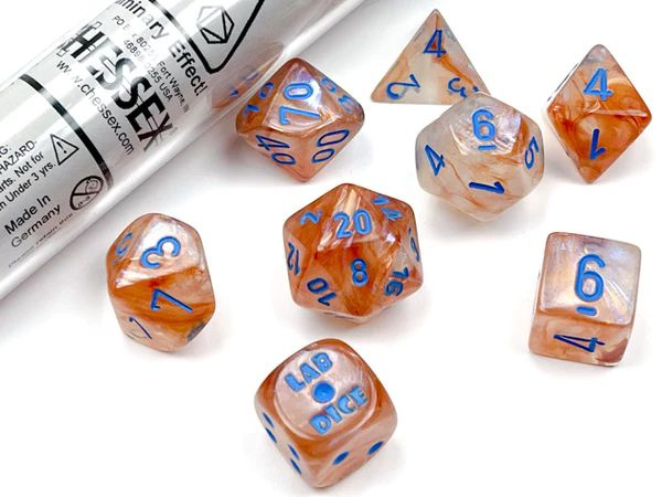 Набор кубиков для настольных ролевых игр (Dungeons and Dragons, DnD, D&D, Pathfinder) - Chessex 7-dice #1