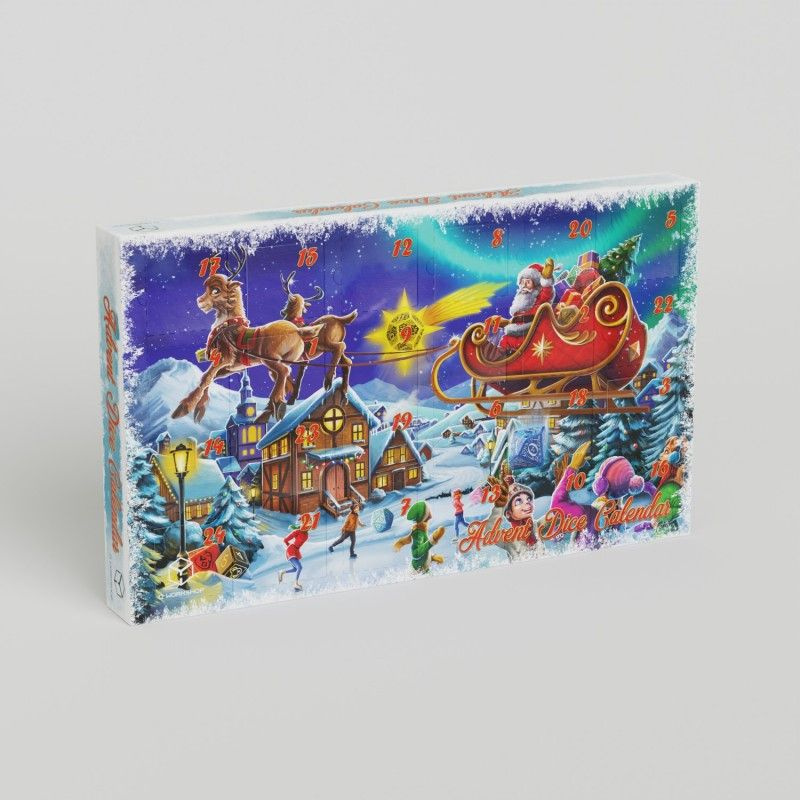 Адвент календарь с кубиками для настольных ролевых игр - Q-Workshop Advent Dice Calendar #04 #1