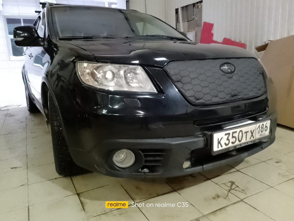 Утеплитель радиатора и бампера для Subaru Tribeca 2007 -2014 I Субару Трибека  #1