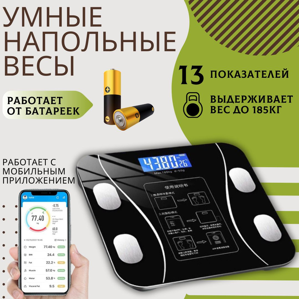 Напольные весы KEANTI весы, черный купить по низкой цене с доставкой в ...