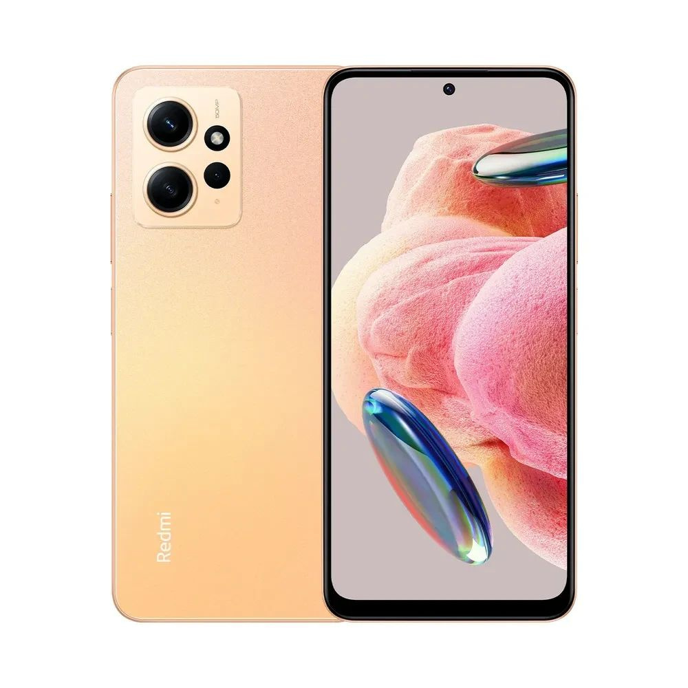 Xiaomi Смартфон Redmi Note 12 6/128Gb Sunrise Gold 6/128 ГБ, золотой