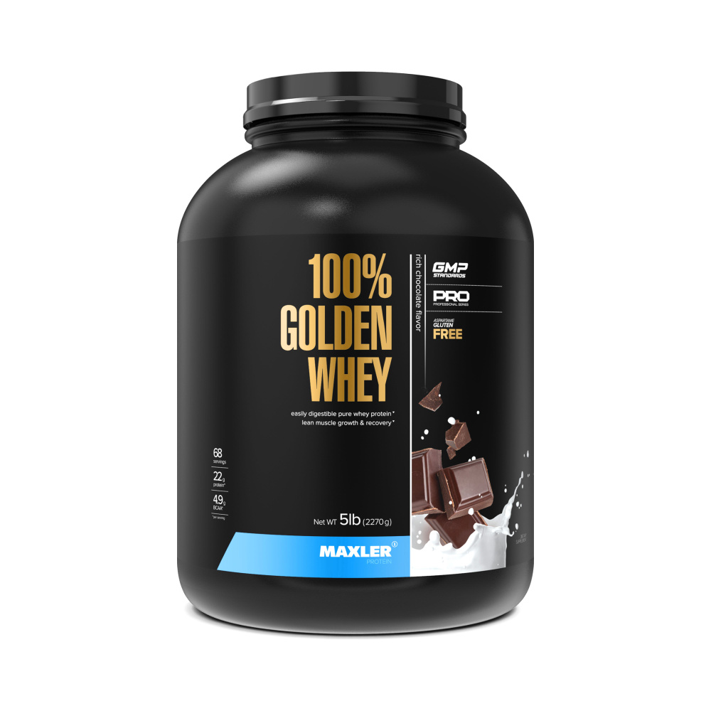 Протеин сывороточный Maxler 100% GOLDEN WHEY 2270г Насыщенный шоколад  #1