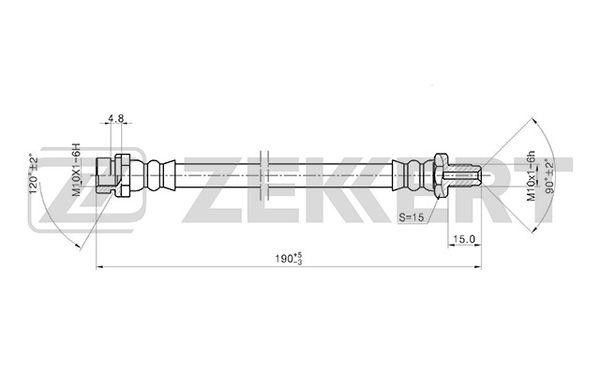 Шланг тормозной Ford Focus 98- ZEKKERT BS9402 #1