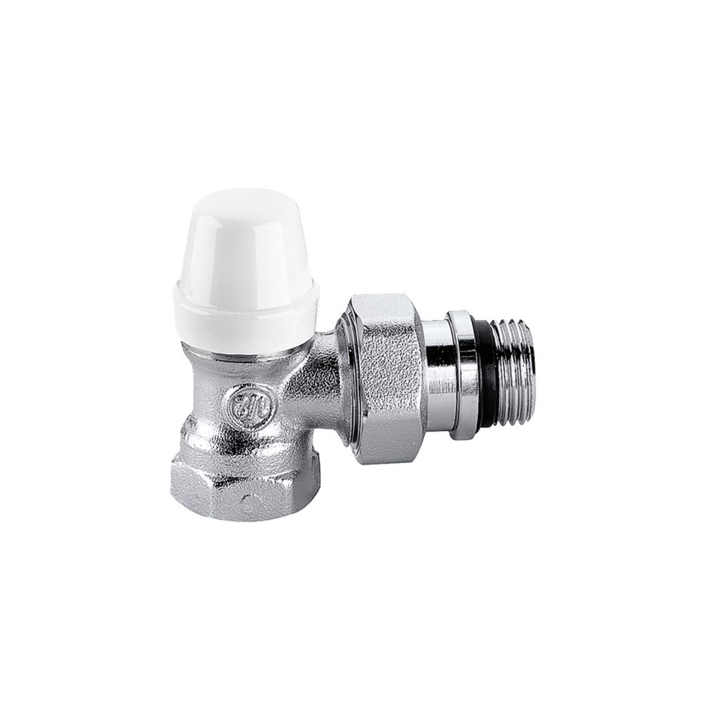 Кран для радиатора отопления угловой запорный 3/4" CALEFFI для стальных ...