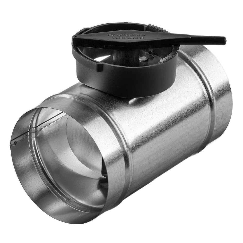 Дроссель-клапан оцинкованный для воздуховодов 125 мм #1