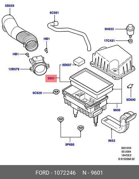 Ford Фильтр воздушный арт. 1072246, 1 шт. #1