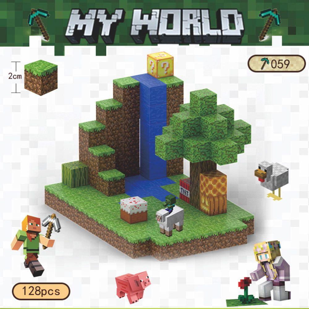 Магнитный Конструктор Майнкрафт набор детали фигурок Игрушка Minecraft ...