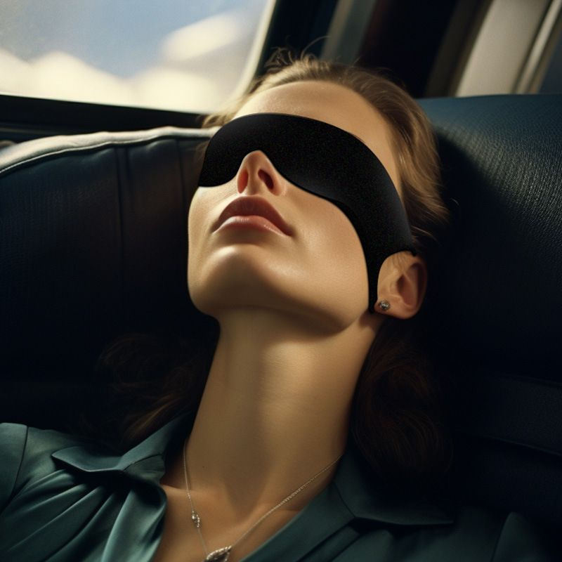 Маска для сна и путешествий мужская и женская, повязка на глаза, черная ...