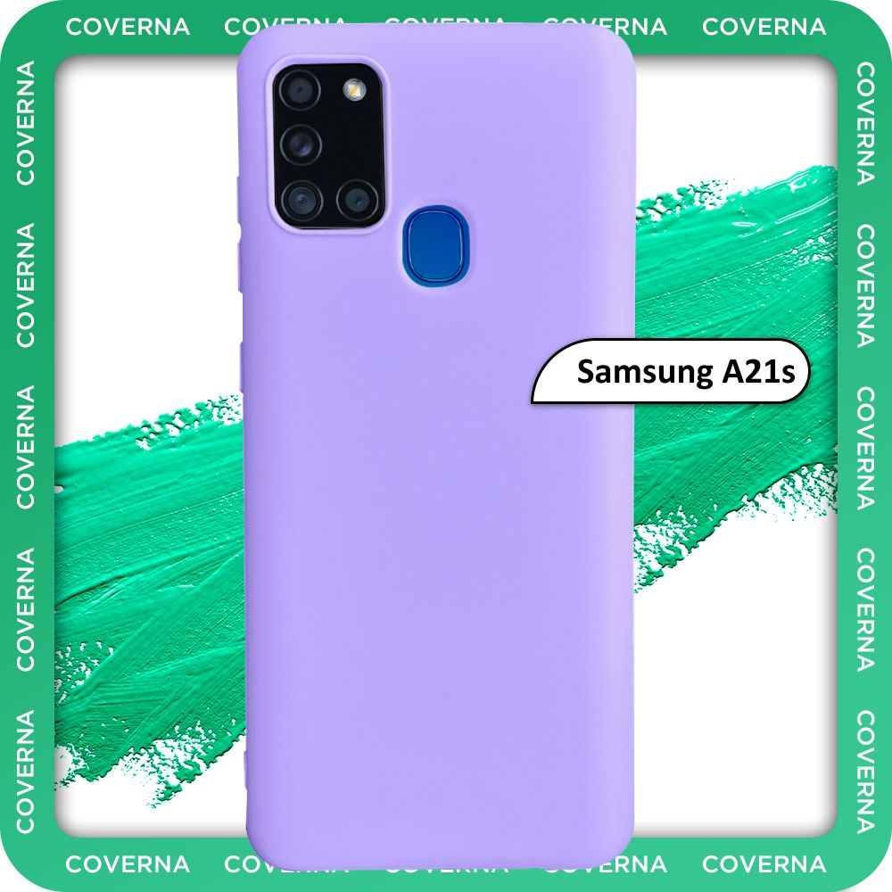 Чехол на Samsung A21s / для Самсунг А21s, накладка с однотонной матовой  поверхностью Soft Touch - купить с доставкой по выгодным ценам в  интернет-магазине OZON (786460661)