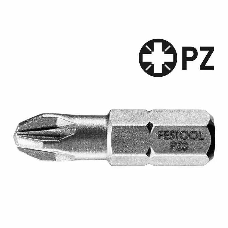 Бит Pozidriv PZ 3 комплект из 10шт. PZ 3-25 /10 Festool 490483 #1