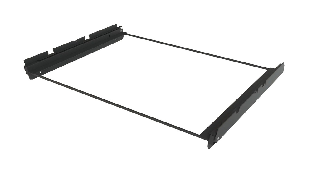 Выдвижная рама для мелкосетчатых и пластиковых корзин Титан GS в комплекте с кронштейнами (черная)  #1