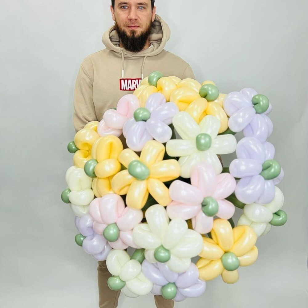 Воздушные шары цветы ромашки из шаров 21 шт. купить c доставкой на OZON ...