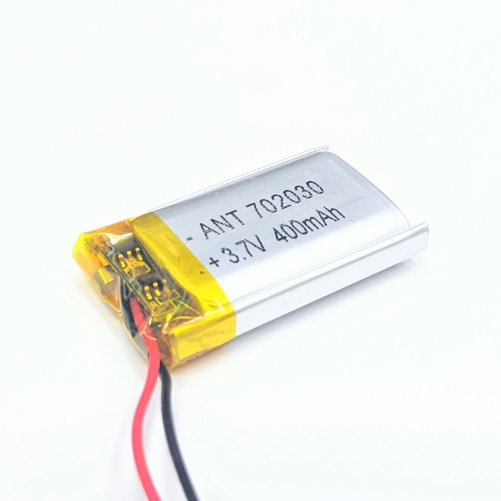 Аккумулятор Li-Pol 702030 (батарея) 7*20*30мм 2pin 3.7V/400mAh - купить с  доставкой по выгодным ценам в интернет-магазине OZON (1401807744)