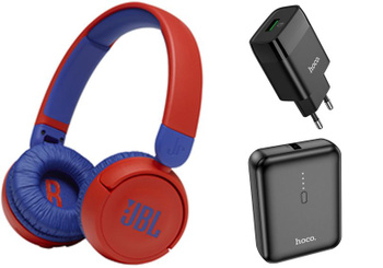 JBL JR 310 Cuffie wireless Bluetooth® per bambini, Rosso - Worldshop