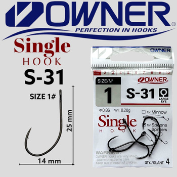 Owner S-75M Single Hook