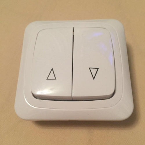 Выключатель для рольставен и роллет клавишный с рамкой Alutech KU/B ...