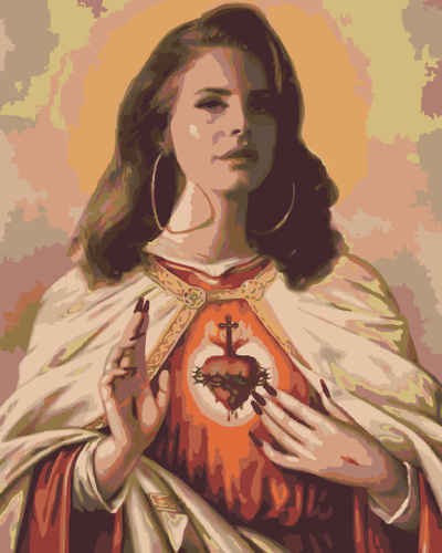 Картина по номерам "Лана Дель Рей" 40х50 см. Популярная американская ...