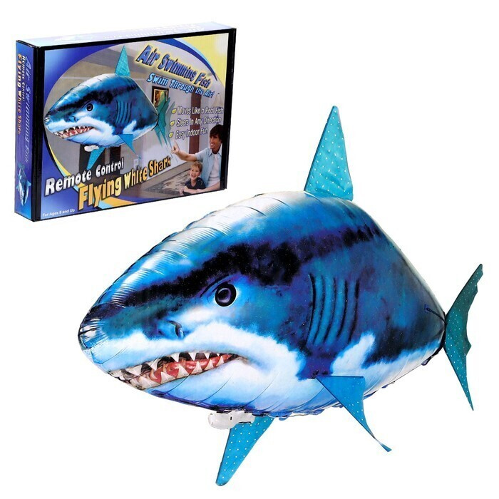 Летающая рыба Акула, на радиоуправлении (гелий не входит в комплект ...
