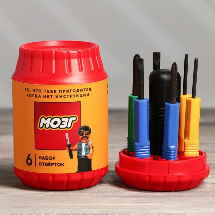 Набор инструментов в банке \"Мозг\", 6 предметов - купить по выгодной ...