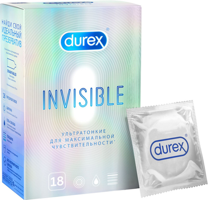 Презервативы марки Durex №18 Invisible, ультратонкие - купить с ...