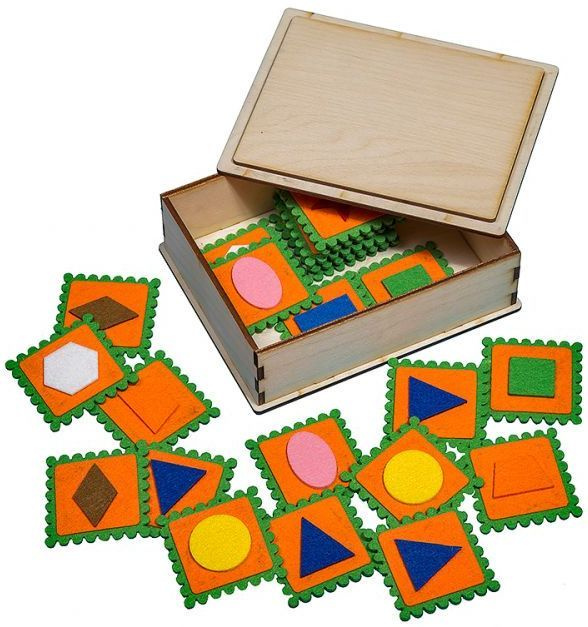 Мемо Smile Decor "Фигуры", найди пару, настольная мемори-игра на ...