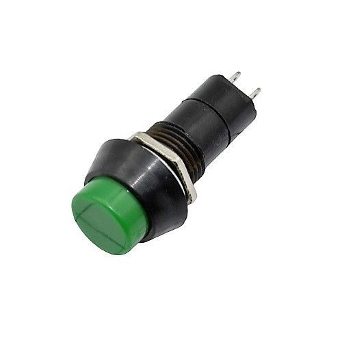 Кнопка круглая PSW-11B 50 шт. диаметр 12мм 2pin зеленая без фиксации ...