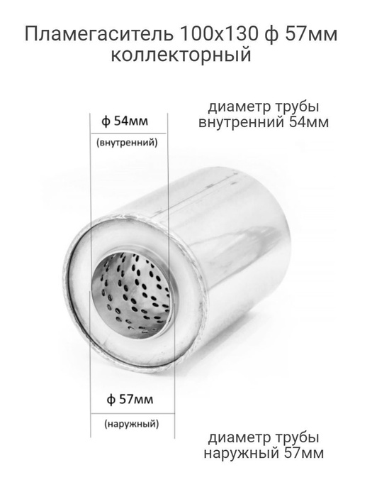 Пламегаситель коллекторный 100 х 130 круглый - арт. 100x130 - купить по ...